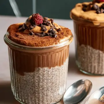 High-Protein Peanut Butter & Chocolate Chia Pudding