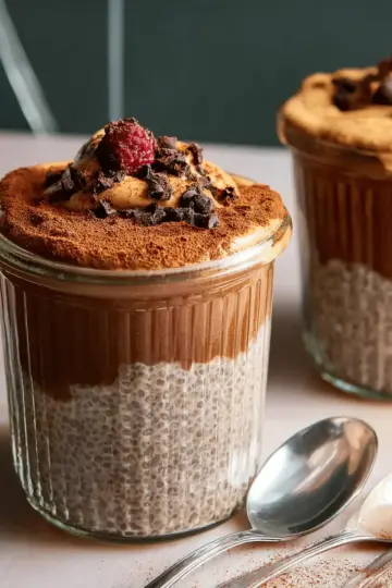 High-Protein Peanut Butter & Chocolate Chia Pudding