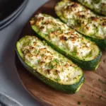 Feta Cheese Stuffed Zucchini