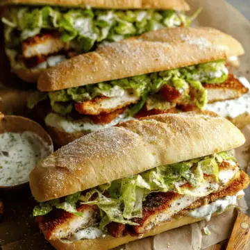 Chicken Caesar Sandwiches