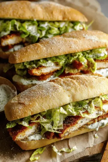 Chicken Caesar Sandwiches