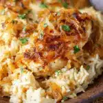 French Onion Chicken and Rice Bake