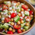 Easy Chickpea Feta Salad