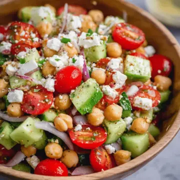 Easy Chickpea Feta Salad