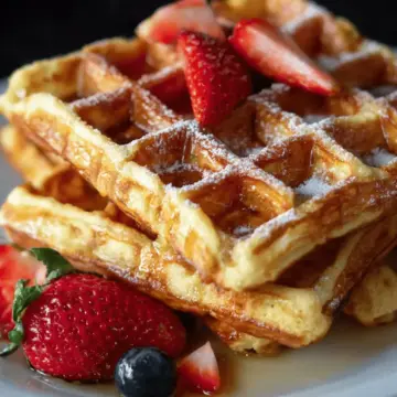 Easy French Toast Waffles