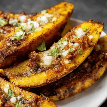 Canoas Stuffed Sweet Plantains