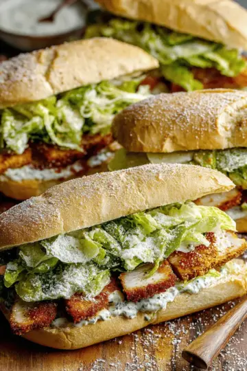 Chicken Caesar Sandwiches