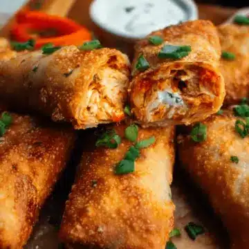 Buffalo Chicken Egg Rolls
