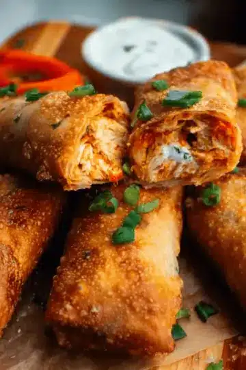 Buffalo Chicken Egg Rolls