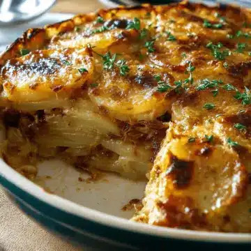 French Onion Potatoes au Gratin