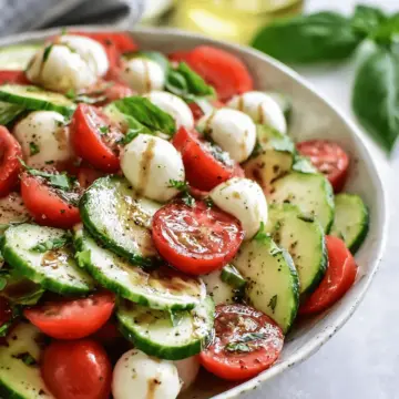 Cucumber Caprese Salad