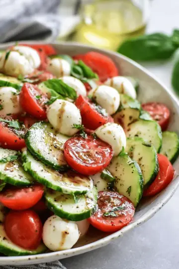 Cucumber Caprese Salad