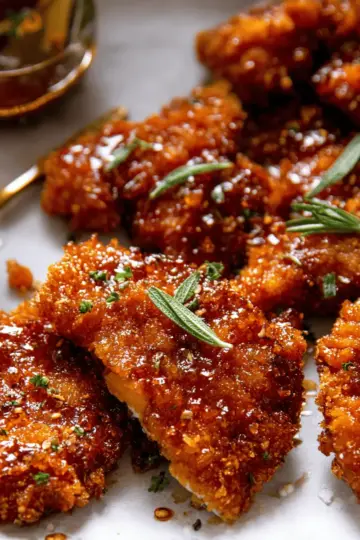 Baked Crunchy Hot Honey Chicken