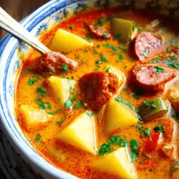 Spanish Potato Soup with Chorizo