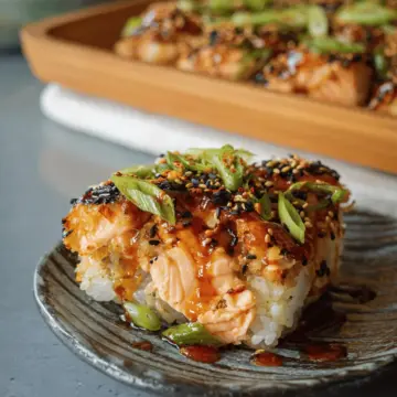 Spicy Salmon Sushi Bake