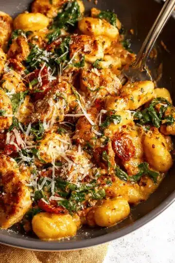 Garlic Chicken Gnocchi Skillet: 30 Minutes, GF