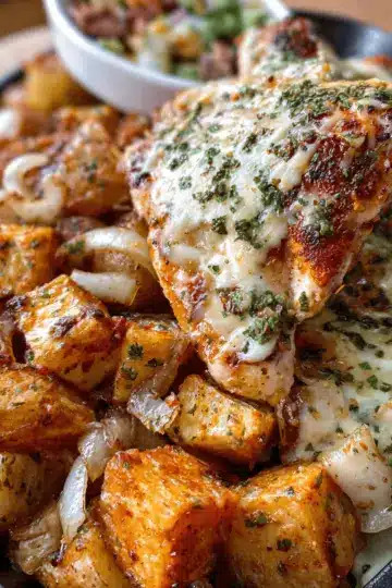 Garlic Parmesan Chicken and Potatoes