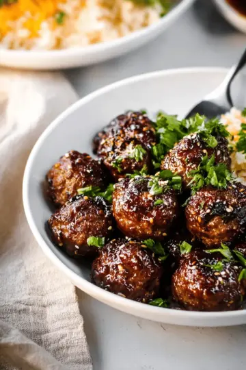 korean bbq meatballs