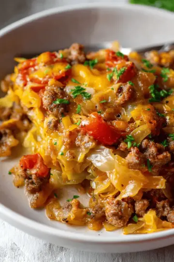 Low Carb Unstuffed Cabbage Casserole Recipe
