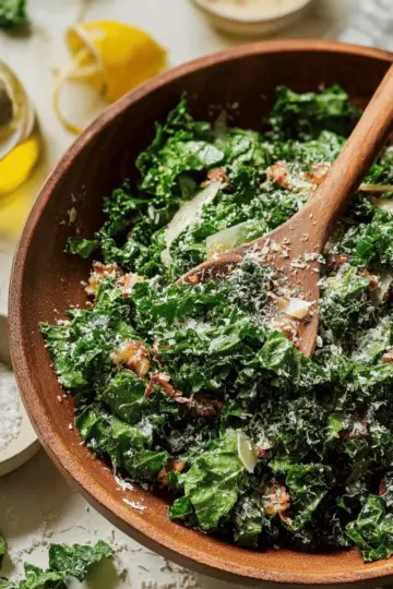 Lemony Parmesan Kale Salad