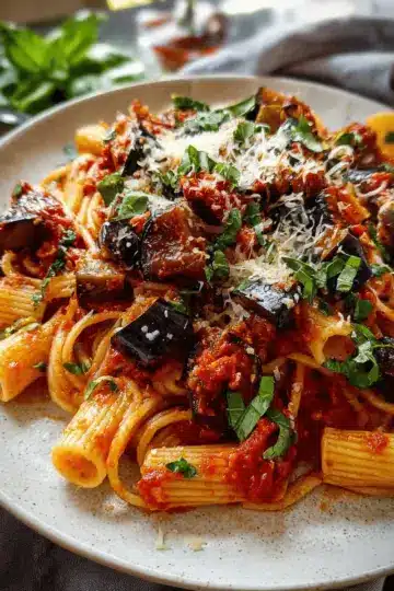 Pasta alla norma (Eggplant pasta)