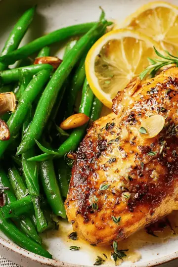 Lemon-Garlic Chicken with Green Beans