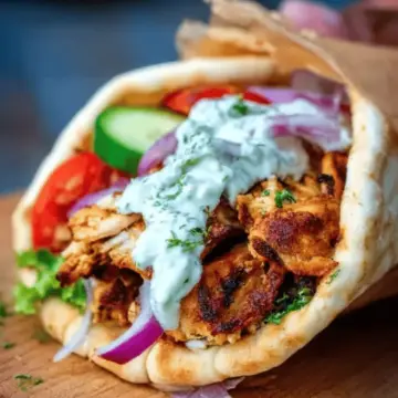 Authentic Greek Chicken Gyros Recipe with Tzatziki Sauce