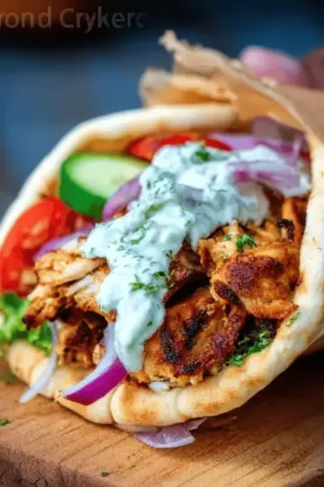 Authentic Greek Chicken Gyros Recipe with Tzatziki Sauce