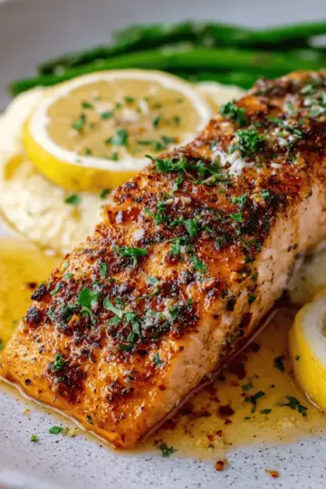 Baked Lemon Garlic Butter Salmon