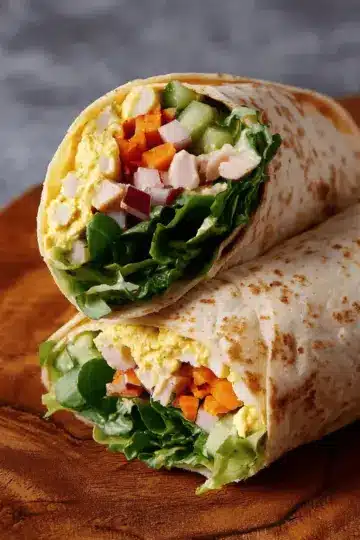Curry Egg Salad Wrap