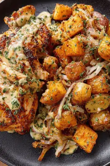 Garlic Parmesan Chicken and Potatoes