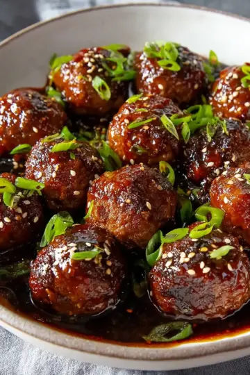 Korean Barbecue-Style Meatballs