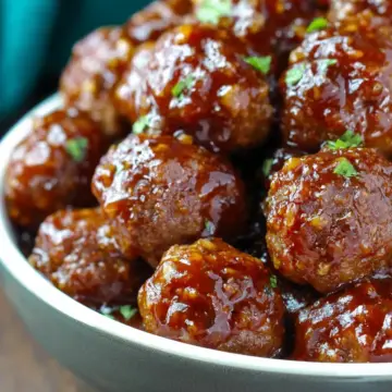 Slow Cooker Honey Garlic Meatballs