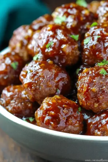 Slow Cooker Honey Garlic Meatballs