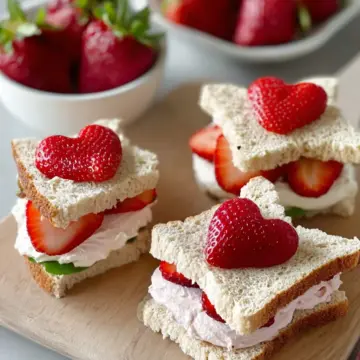 Easy Strawberry Tea Sandwiches