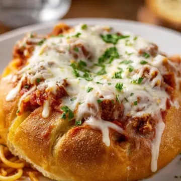 Bread Bowl Spaghetti