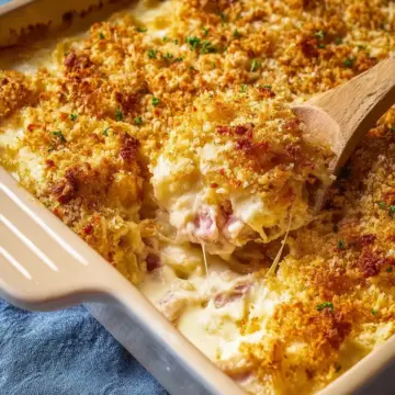Creamy Chicken Cordon Bleu Casserole