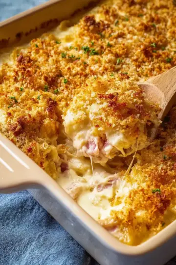 Creamy Chicken Cordon Bleu Casserole