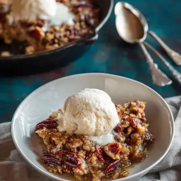 Pecan Pie Dump Cake (Skillet)