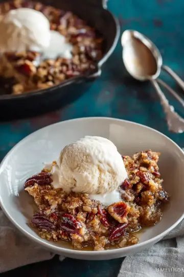 Pecan Pie Dump Cake (Skillet)