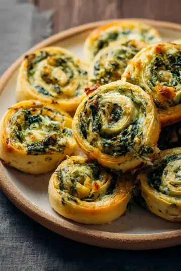 Spinach Artichoke Pinwheels