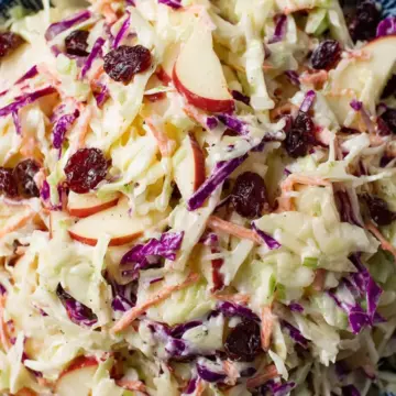 Sweet and Tangy Cranberry Apple Coleslaw