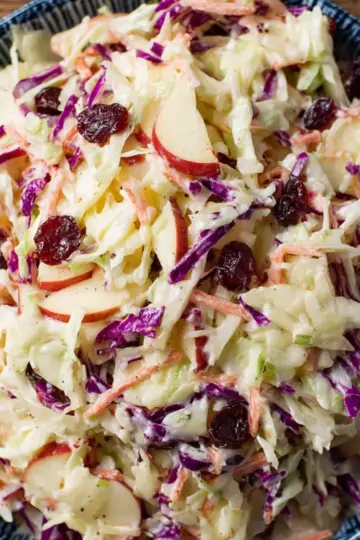 Sweet and Tangy Cranberry Apple Coleslaw