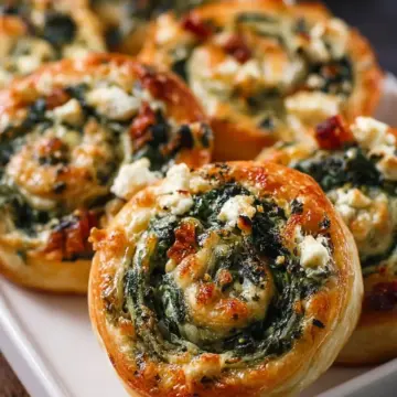Spinach Feta Pinwheels