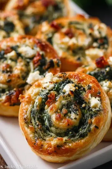 Spinach Feta Pinwheels