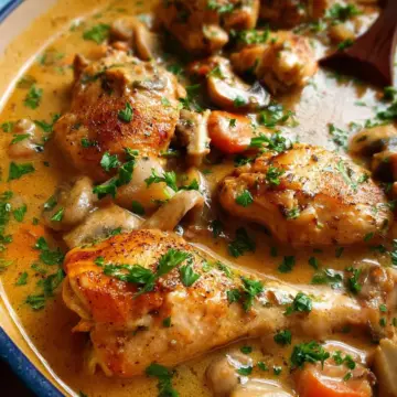 Chicken Fricassée (quick French chicken stew)