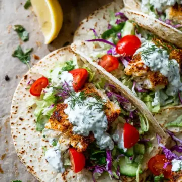 Tzatziki Fish Tacos