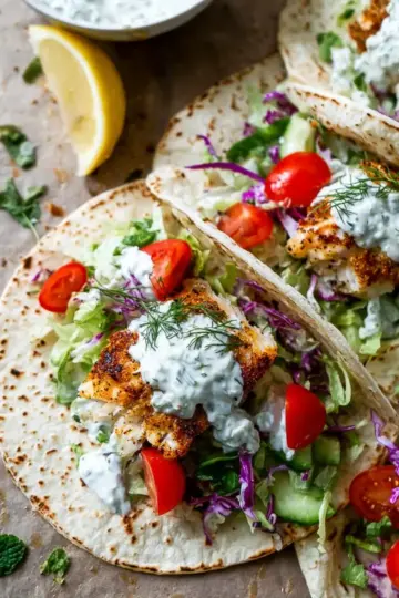 Tzatziki Fish Tacos
