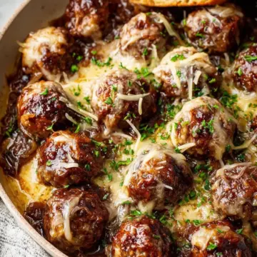 French Onion Meatballs Recipe