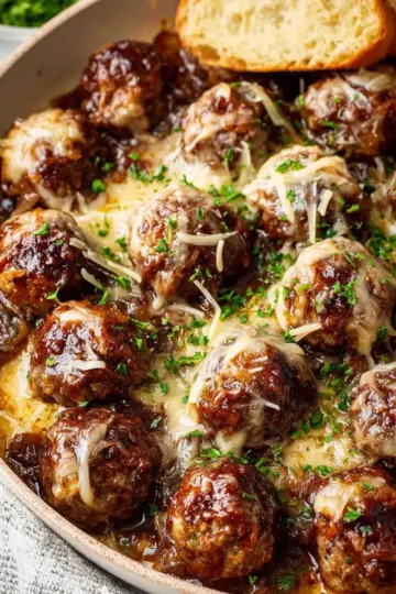 French Onion Meatballs Recipe